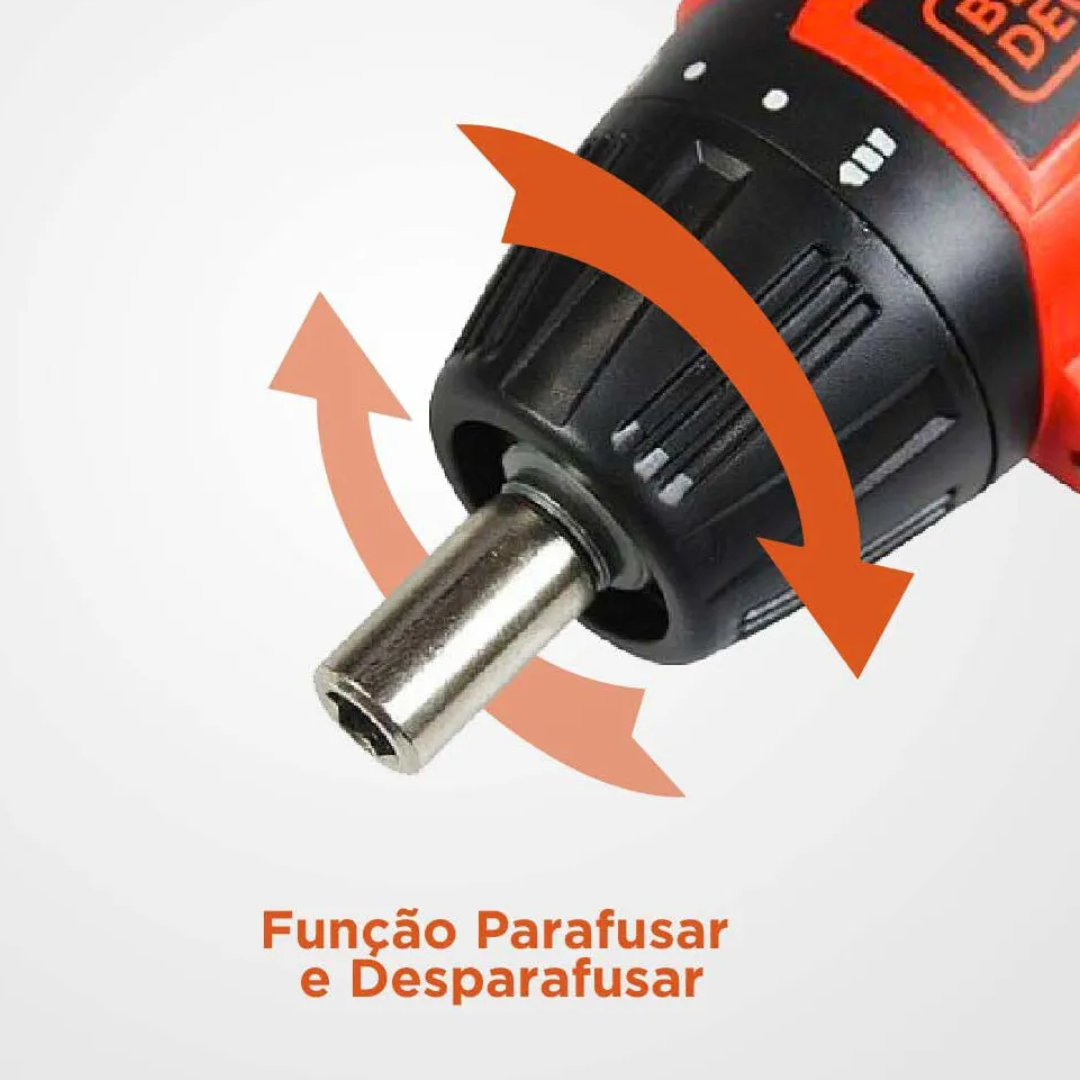 Parafusadeira a Bateria Screwdriver 4.8V - Black+Decker