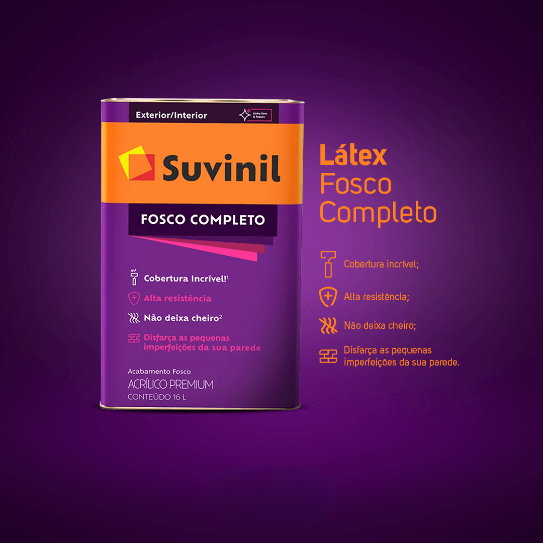 Tinta Acrílico Fosco Completo 18 Litros - Suvinil