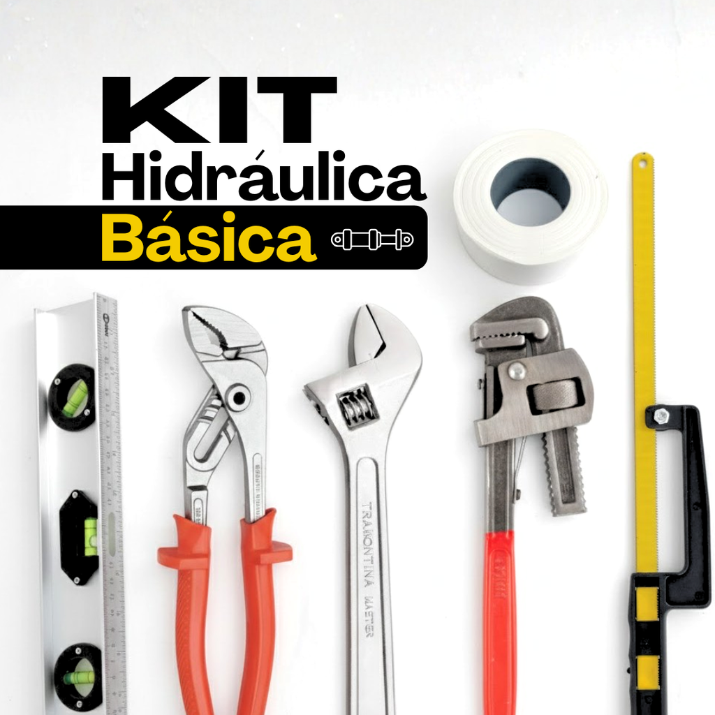 Kit Hidráulica Básica – Ajustes, cortes e vedação sempre à mão