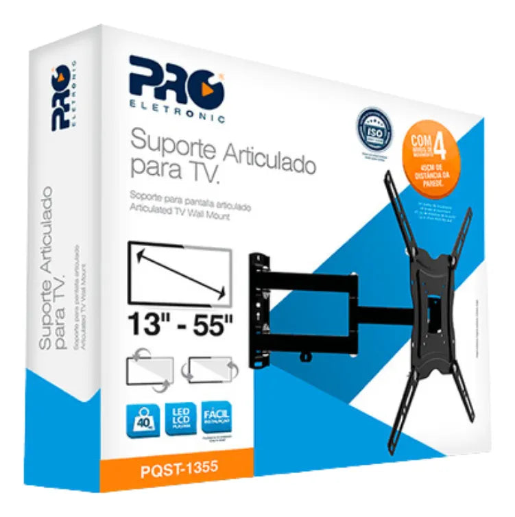Suporte Articulado Para Tv 13 A 55 Polegadas 400x400 40kg