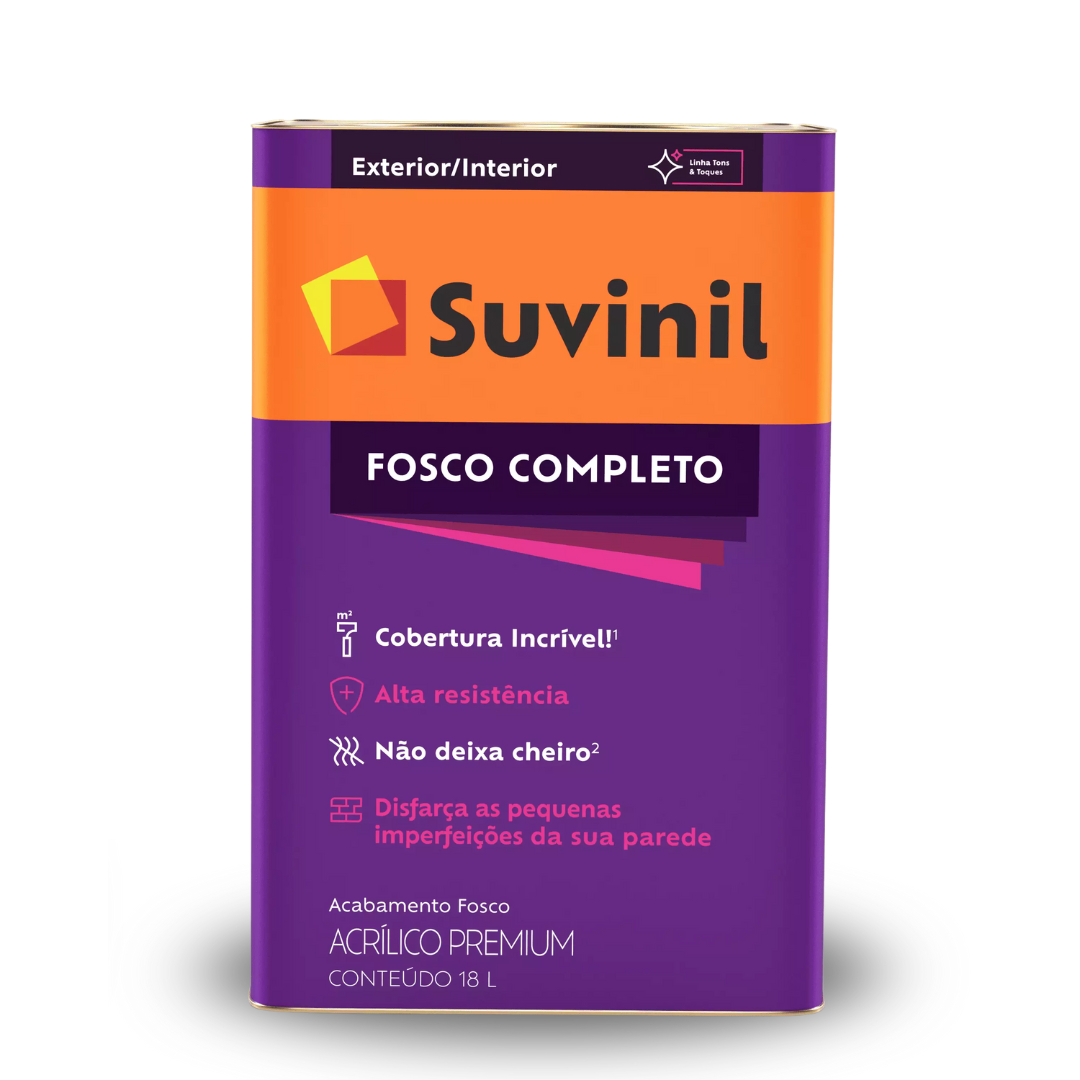 Tinta Acrílico Fosco Completo 18 Litros - Suvinil