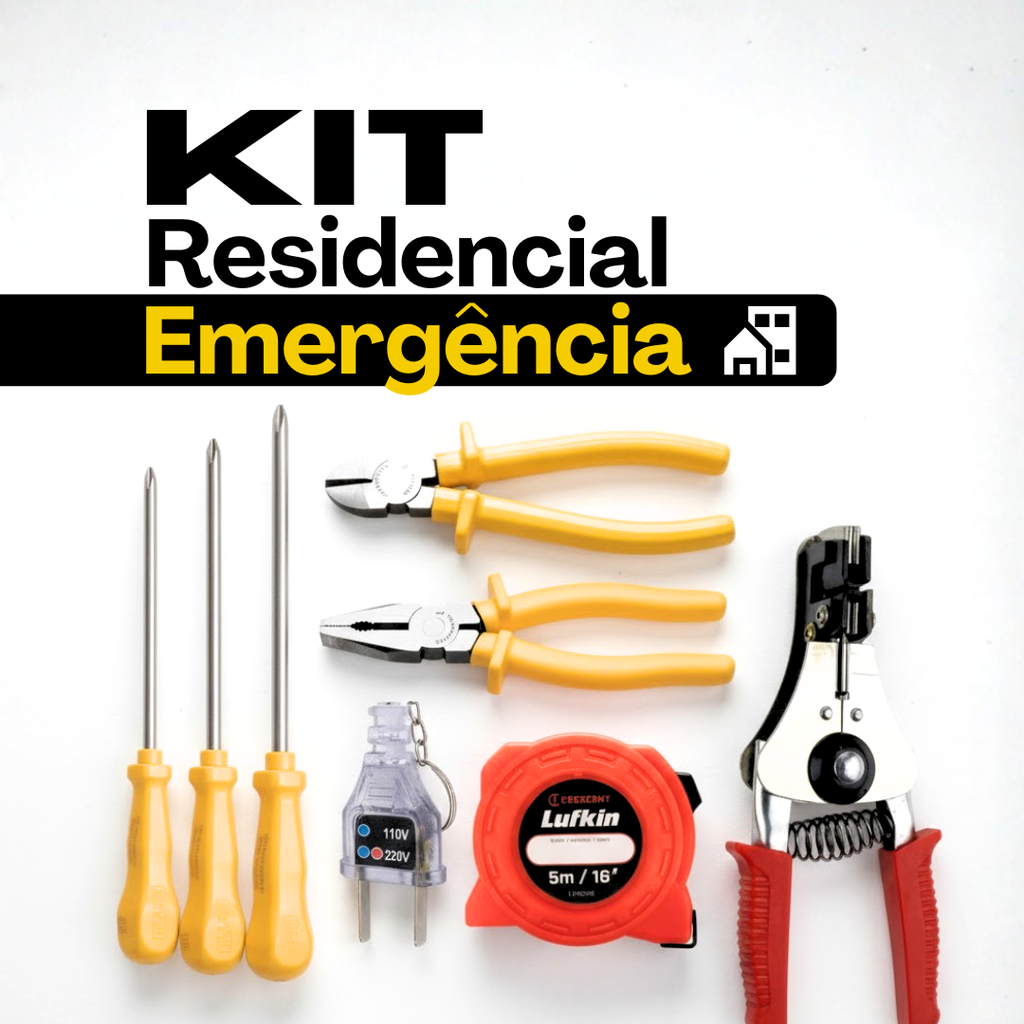 Kit Residencial Emergência – Ferramentas certas para qualquer reparo doméstico