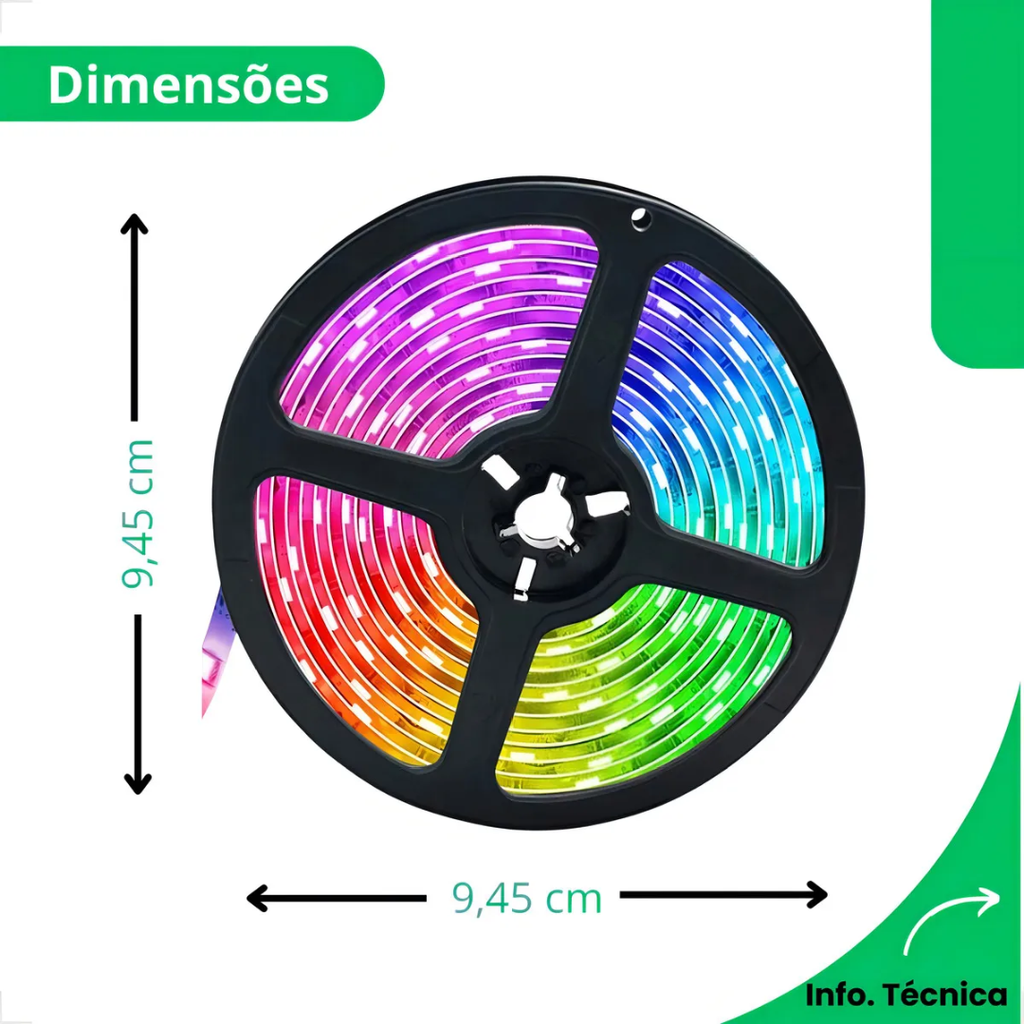 Kit Fita LED RGB Lighting 6265 12W - Apollo