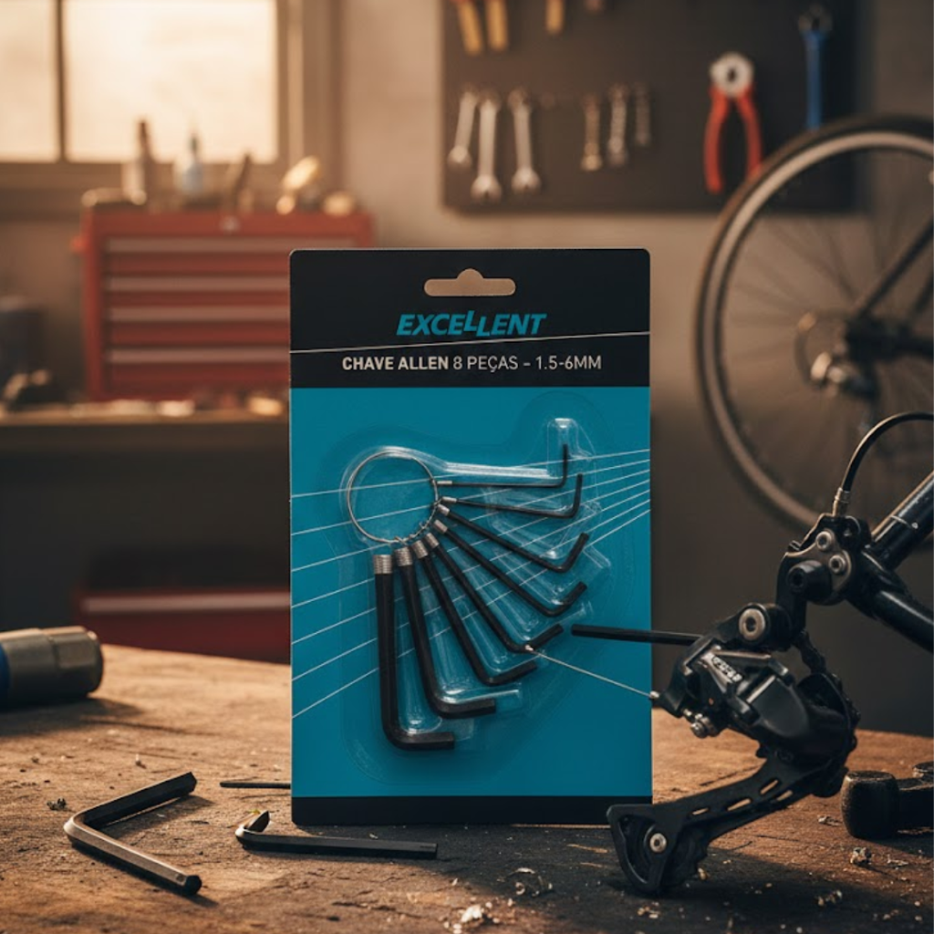 Excellent Chave Allen 8 Peças (1.5 a 6 mm)