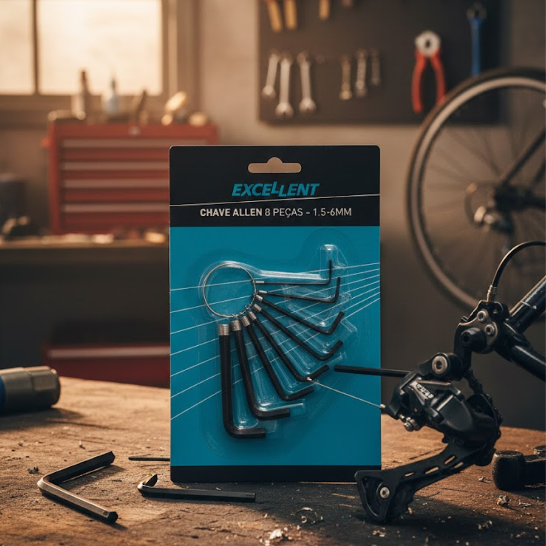 Excellent Chave Allen 8 Peças (1.5 a 6 mm)