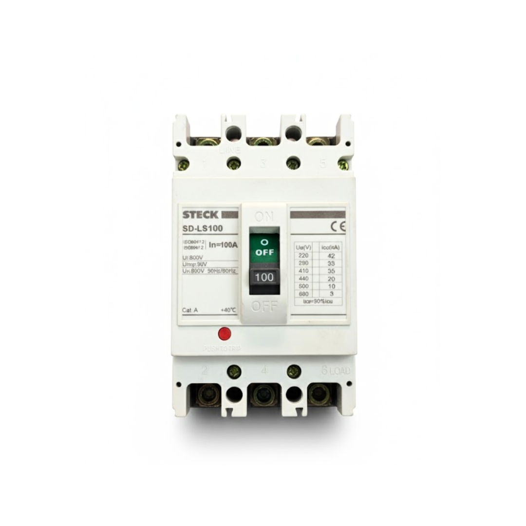 Disjuntor 100A 3P 690V - Steck