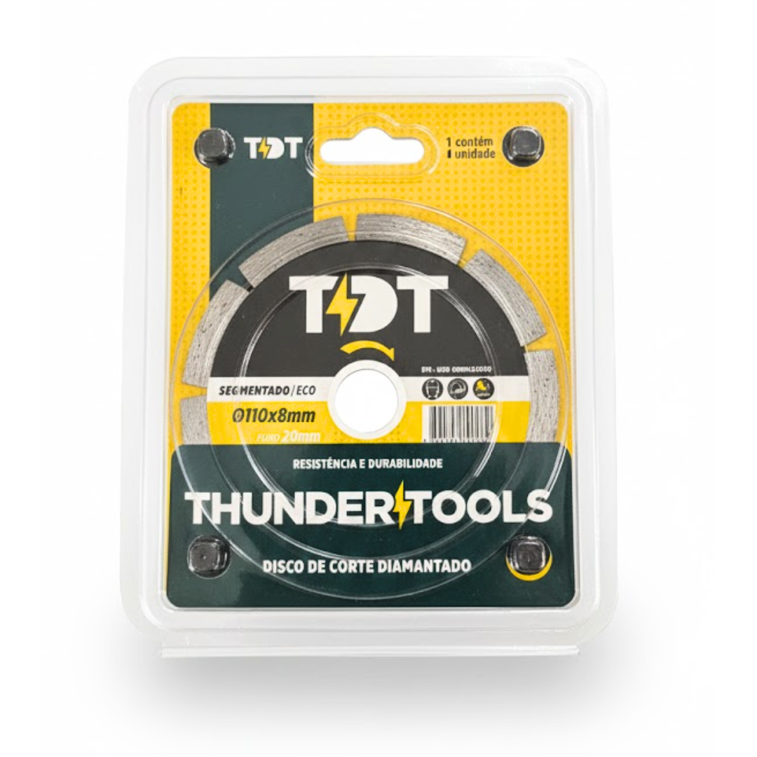 Disco de Corte Diamantado Segmentado Eco 110×8mm - TDT