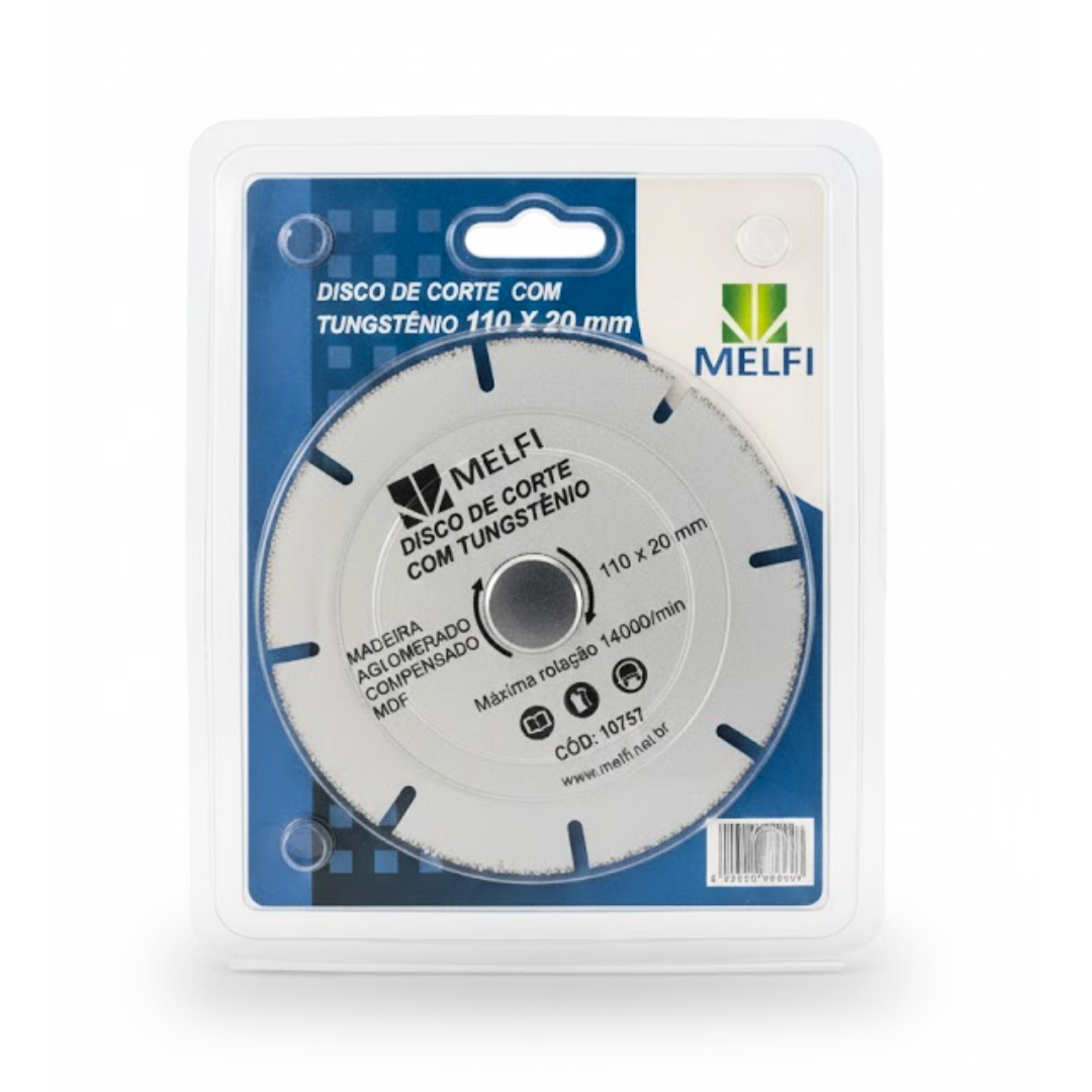 Disco de Corte Tungstênio 110×20mm - Melfi
