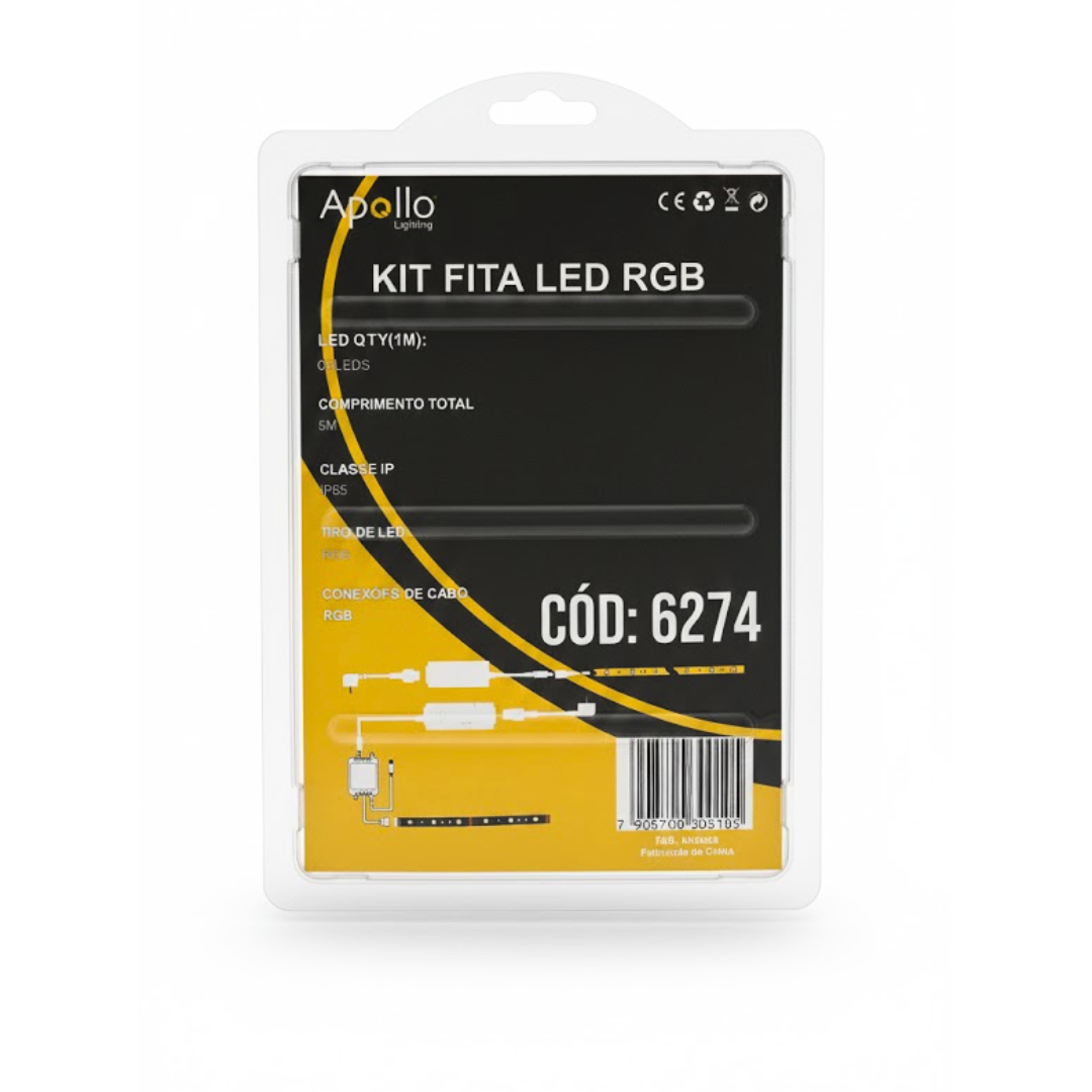 Kit Fita LED RGB 6274 12W - Apollo