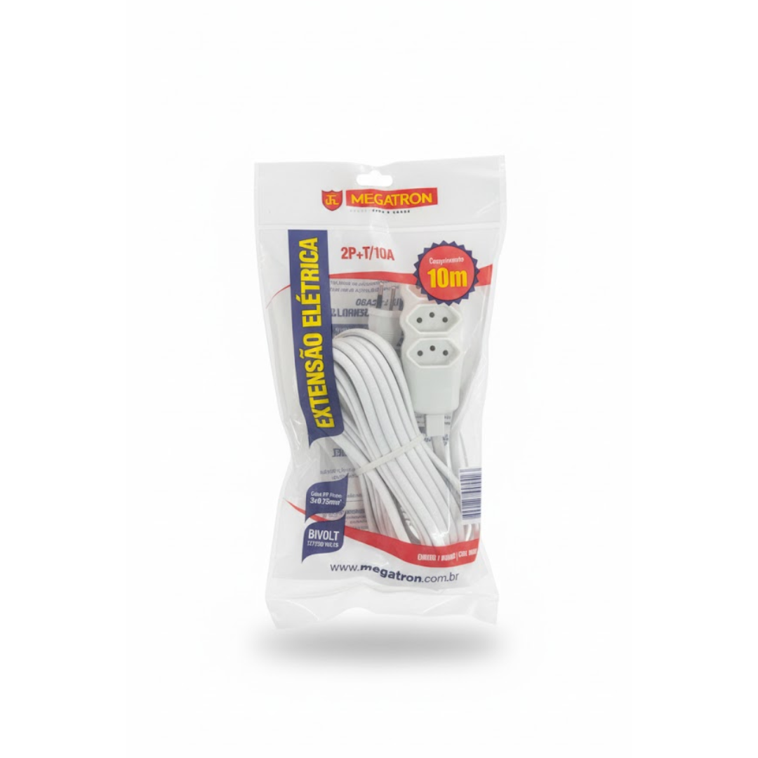 Megatron Extensão Elétrica 2P+T 10A 10 Metros