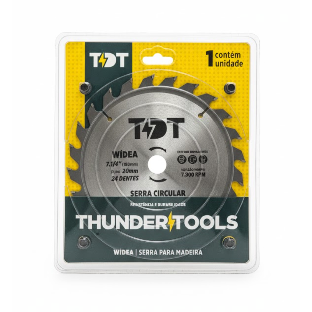 Serra para Madeira 24 Dentes 7.1–4 180mm - TDT