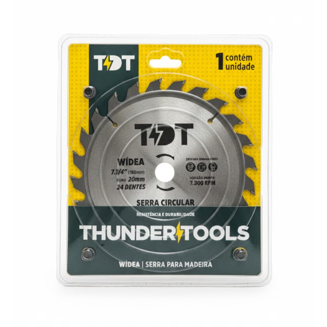 Serra para Madeira 24 Dentes 7.1–4 180mm TDT