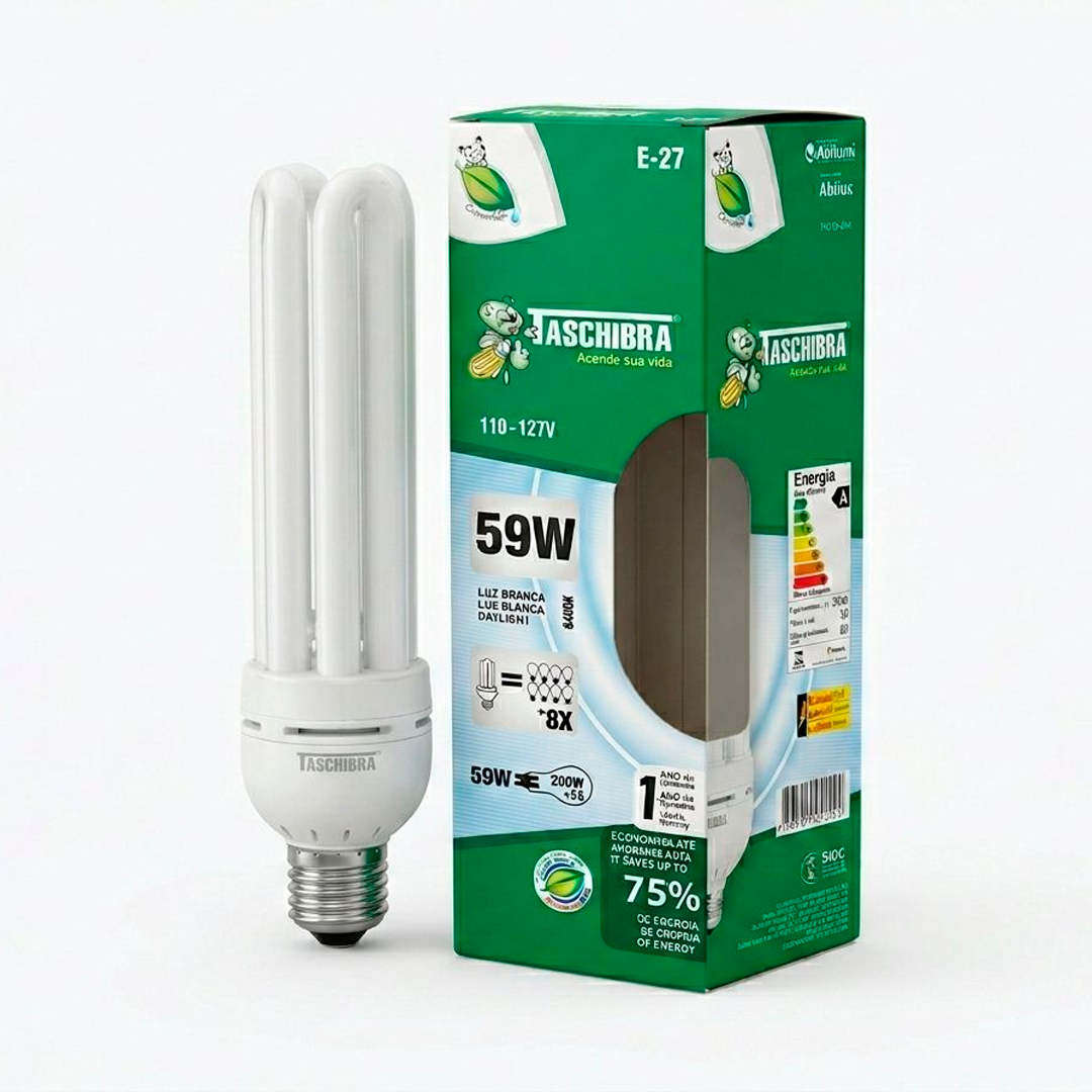 Lâmpada Compacta Taschibra 220w 6400k - Branco Frio