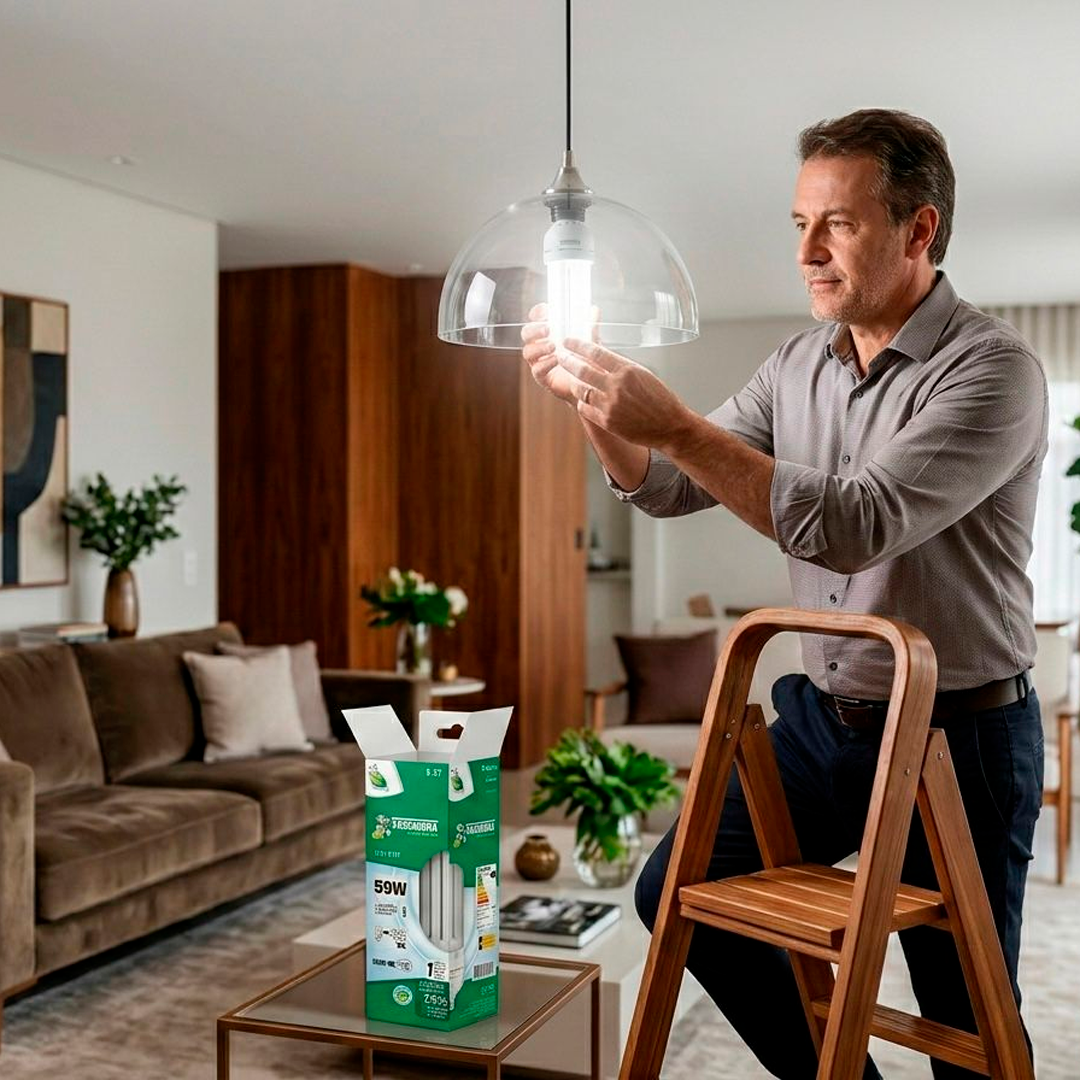 Lâmpada Compacta Taschibra 220w 6400k - Branco Frio